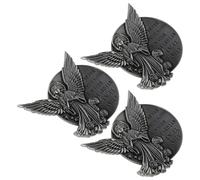 SHERCHPRY 3Pcs Angel Visor Clips for Car Sun Visor - Motivational Guardian Angel Accessories for Travel, Family, Teen Driver Safety - Silver Tone Car Interior Charms