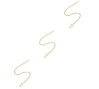 SHERCHPRY 3pcs Classic Plated Pocket Watch Chain for Watch Chain for Key Holder Plated Finish for Everyday Use