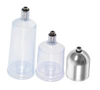 SHERCHPRY 3pcs Corrosion Resistant Glass Paint Bottles Empty Airbrush Paint Portion Containers for Art Supplies for Artists and Painters