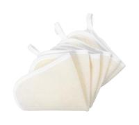 SHERCHPRY 3pcs Exfoliating Nylon Bath Cloths Quick Dry Scrub Face Towels with Short Loop for Home Daily Use Beige Back Scrubber Towel for Dead Skin Removal and Smooth Skin Care