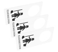 SHERCHPRY 3pcs Hotel Door Hanger Signs for Status Make Up and Clean Indicators with Clear Icons Design for Hotels Dorms Clinics and Offices