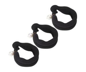 SHERCHPRY 3pcs Pearl Double Hook Bun Maker for Long and Thin Hair Lazy Hair Curler Styling Tool Set for Women’s and Ponytail