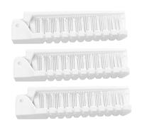 SHERCHPRY 3pcs Portable Folding Hair Brushes Set Double Headed Comb for Easy Detangling Travel Friendly Design for All Hair Types Compact Pocket for Home the Go Use