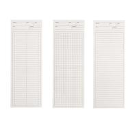 SHERCHPRY 3pcs Portable Planning Handbook Super Long Notepad White Paper Notepad with Delicate Practical Compact Style for Education and Carrying in Backpack Suitable for Students