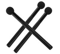 SHERCHPRY 3Pcs Professional Dual Purpose Concealer Makeup Brushes Smooth Rounded Sponge Head for Face Smudge and Blending Portable Black Cosmetic Applicators for Women