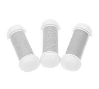 SHERCHPRY 3Pcs Replacement Roller Heads for Electric Callus Remover Feet Extra Coarse Regular Coarse Pedicure Tool Refills White Rollers for Foot Dead Skin Removal and Callus Smoothing