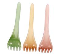 SHERCHPRY 3pcs Resin Five Claw Scalp Massager Comb Smooth Skin Massage Tool for Head Relaxation and Circulation Improvement Portable for Home and Travel Use