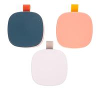 SHERCHPRY 3pcs Small Portable Pill Box with Lid, Sealed Mini Medicine Organizer in Blue, Pink, and Grey - Travel-Friendly Case for Daily Medication Storage