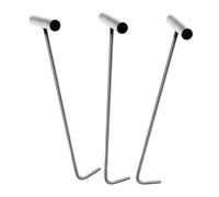 SHERCHPRY 3pcs T-Handle Drain Lid Lifter Stainless Steel Manhole Cover Hook with Right Angle Hook Head for Sewer Covers in Narrow Spaces and Stairwells