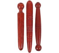 SHERCHPRY 3Pcs Wooden Acupressure Massage Sticks for Foot and Body Portable Point Massage Tools with Multiple Shapes for Muscle Relaxation and Trigger Point Therapy Easy to Hold and Use