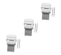 SHERCHPRY 3sets Watchband Clasp Double Push Watch Buckle Clasp for Easy Installation for Watch Replacement and Adjustments