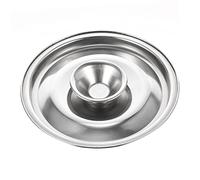 SHERCHPRY 4 Inch Stainless Steel Seasoning Pot Cover Lid Explosion-Proof Easy Clean Kitchen Gadget Pan Lid for Home Cooking and Food Storage