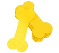 SHERCHPRY 4 Packs Yellow Dog Memorial Paper Bone Shaped Pet Funeral Offering for Expressing Deep Remembrance Suitable for Outdoor Rituals Unique Design Paper Supplies for Pet Memorials