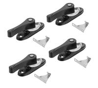 SHERCHPRY 4 Sets Sliding Sash Window Lock with Sturdy PVC Construction for Enhanced Security and Safety, Suitable for Windows and Doors, for Replacing Old or Broken Locks to Protect