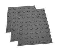 SHERCHPRY 4 Sheets PVC Paving Blind Boards Gray Dot Walkway Sidewalk Stickers Self Adhesive Floor Tiles for Garden Pathway Safety