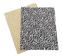 SHERCHPRY 40 Sheets Creative Clothing Wrapping Tissue Paper Multi Use Packing Paper with Smooth Surface for Crafts Wrapping Black Gold Leopard Print Versatile for Flowers Clothes Shoes