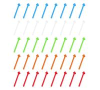 SHERCHPRY 40pcs Plastic Bird Perch Sticks for Parakeets and Canaries, Indoor Cage Mounted Roosting Bars with Branch Shape, Enriching Environment and Stimulating Design for Small Birds
