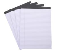 SHERCHPRY 4pcs A4 Tear-off Lined Notepad, White Paper, Undated Planning Pad, Smooth Writing, Letter Legal Ruled Pad for Office Management and New Year Gift