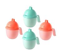 SHERCHPRY 4pcs Bath Rinser Cup Shampoo Rinse Mouse Design Bath Cup for Boys and Girls