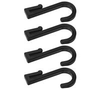 SHERCHPRY 4pcs Cabin Hook 200mm Plastic Hooks for Wire Shelving with Unique Modern Stylish Design, Longterm Use and Organizing Function, Suitable for Home and Office Storage