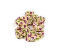 SHERCHPRY 4pcs Chiffon Hair Ties with Cherry Print Retro Elastic Hair Bands for Women Soft and Stretchy Fashionable Ponytail Holders for Everyday Wear and