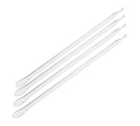 SHERCHPRY 4pcs Eyelid Gland Blockage Tweezers Set with Flat and Pointed Tips, Glass Meibomian Gland Massage Tools for Eye Care and Facial Hair Removal, Suitable for Dry Eyes and Eyelash