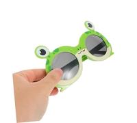 SHERCHPRY 4pcs Frog Shaped Plastic Sunglasses Lightweight Funny Party Glasses for Adults Tropical Beach Luau Birthday Photo Booth Props Summer Accessories