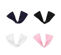SHERCHPRY 4pcs Hair Bun Makers Set with Wire Twist Headbands Donut Hair Wrap Tools for Women Colorful Black Pink White Navy Hairstyling Accessories for Everyday and Updos