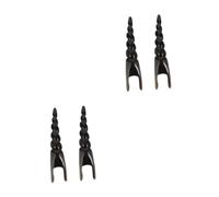 SHERCHPRY 4pcs Handheld Ox Horn Face Massager Stick Acupuncture Tool Smooth for Skin Portable