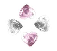 SHERCHPRY 4pcs Heart-shaped Ice Pack for Eye Bags Reusable Gel Eye Cooling Pads for Summer Cold Compress for