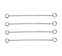 SHERCHPRY 4pcs Iron Hanging Chain with Hooks for Bird Feeders and Billboards, Black Sturdy Chain for Versatile Application in Stores and Other Venues, Simple Design and Reliable Support
