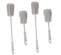 SHERCHPRY 4pcs Long and Short Sponge Bottle Brush Set Baby Bottle Cleaner Brush Cup Scrubber and Glasses Soft Handle for Kitchen and Baby Feeding Use