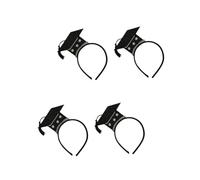 SHERCHPRY 4pcs Mini Silver Doctor Hat Headband Creative Hair Accessories for Graduation Party Fun and Stylish Headdress for Memorable Celebrations