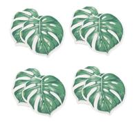 SHERCHPRY 4pcs Palm Leaf Paper Napkins Dinner Party Napkins Chic Design for Weddings Birthdays and Special Events Easy to Store and Transport Dust for Elegant Dining