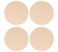 SHERCHPRY 4pcs Round Drum Cylinder Lamp Shade Diffuser Disc Made of Beige Cloth, Easy to Install and Stays in Place, for Chandeliers and Downlights in Home Use to Protect Babies Eyes
