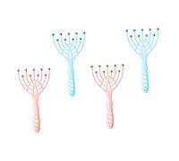 SHERCHPRY 4pcs Scalp Massage Tool Steel Scalp Massager Manual Multi-Function Massager for Head Massaging for Hair Massage