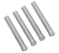 SHERCHPRY 4pcs Stainless Steel Nail Drill Collet Chuck with Spring Clamping System Precision Manicure Bit Holder for Professional and Home Use