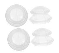 SHERCHPRY 4pcs Transparent Silicone Facial Cupping Soft Skin-Friendly Massage Vacuum Cups for Muscle Rejuvenation and Wrinkle Reduction Easy to Clean Reusable Beauty Therapy Tool