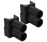 SHERCHPRY 4Pcs Universal Wheelchair Seat Rail Guide U-Shaped Plastic Clamp Bracket Replacement Parts for Transport Chairs Mobility Scooter Accessories