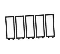 SHERCHPRY 5 Sets Transparent Jewelry Display Cases Durable Pe Abs Material Ring Display Boxes Space Saving Desktop Organizer for Accessories Floating Design Showcases Beauty From Every Angle