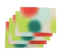 SHERCHPRY 5 Sheets 58x40cm Rainbow Gradient Textured Flower Bouquet Wrapping Paper Set - Floral Paper Wrap for Packaging and DIY Crafts