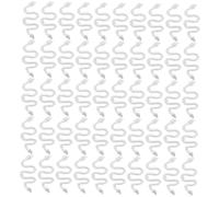 SHERCHPRY 50pcs 3d Snake Nail Charms Silver Metal Alloy Retro Snake-shaped Nail Art Decorations for Acrylic Women’s DIY Accessories