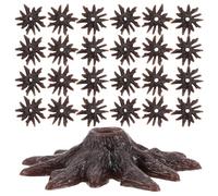 SHERCHPRY 50pcs Model Trees Decorative Stand Plastic Base Toy Trees Display Scenic Landscape Architecture Building Model DIY Craft Supply