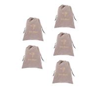 SHERCHPRY 5pcs Portable Drawstring Hair Dryer Bag Lightweight Fabric Pouch Durable Velvet Travel Case with Hair Dryer Embroidery Reusable Washable Storage Organizer for Women