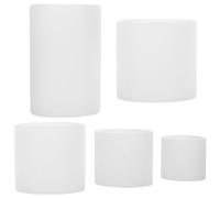 SHERCHPRY 5PCS Silicone Cylinder Candle Molds Set for Handmade Wax and Resin Candles Multi-Size Round Moulds (3cm-8.5cm) and Craft Casting in UK