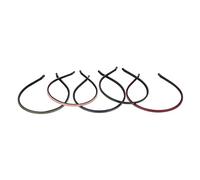 SHERCHPRY 5PCS Simple Leather Covered Headbands for Women Comfortable Hair Accessories for Daily Wear Makeup and Sports Retro Style Pink for All Hairstyles
