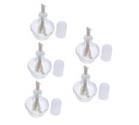 SHERCHPRY 5pcs Thickened Alcohol Lamp Glass Labs Heating Bottle for Laboratory Experiment Equipment Alcohol Flame Lamp