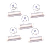 SHERCHPRY 5Pcs White Suction Cup Toothpaste Squeezer Manual Extruder for Bathroom Organization Multi Function Facial and Lotion Tube Saver Easy to Use and Space Saving