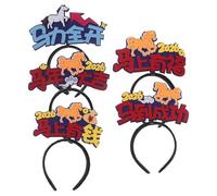 SHERCHPRY 5pcs Year of Horse Headbands Felt Happy Year Hair Hoops for Holiday Party Photo Props Accessories for All Ages