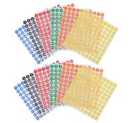 SHERCHPRY 60 Sheets Round Dot Stickers Small Planner Labels Label Sticker for File Organization